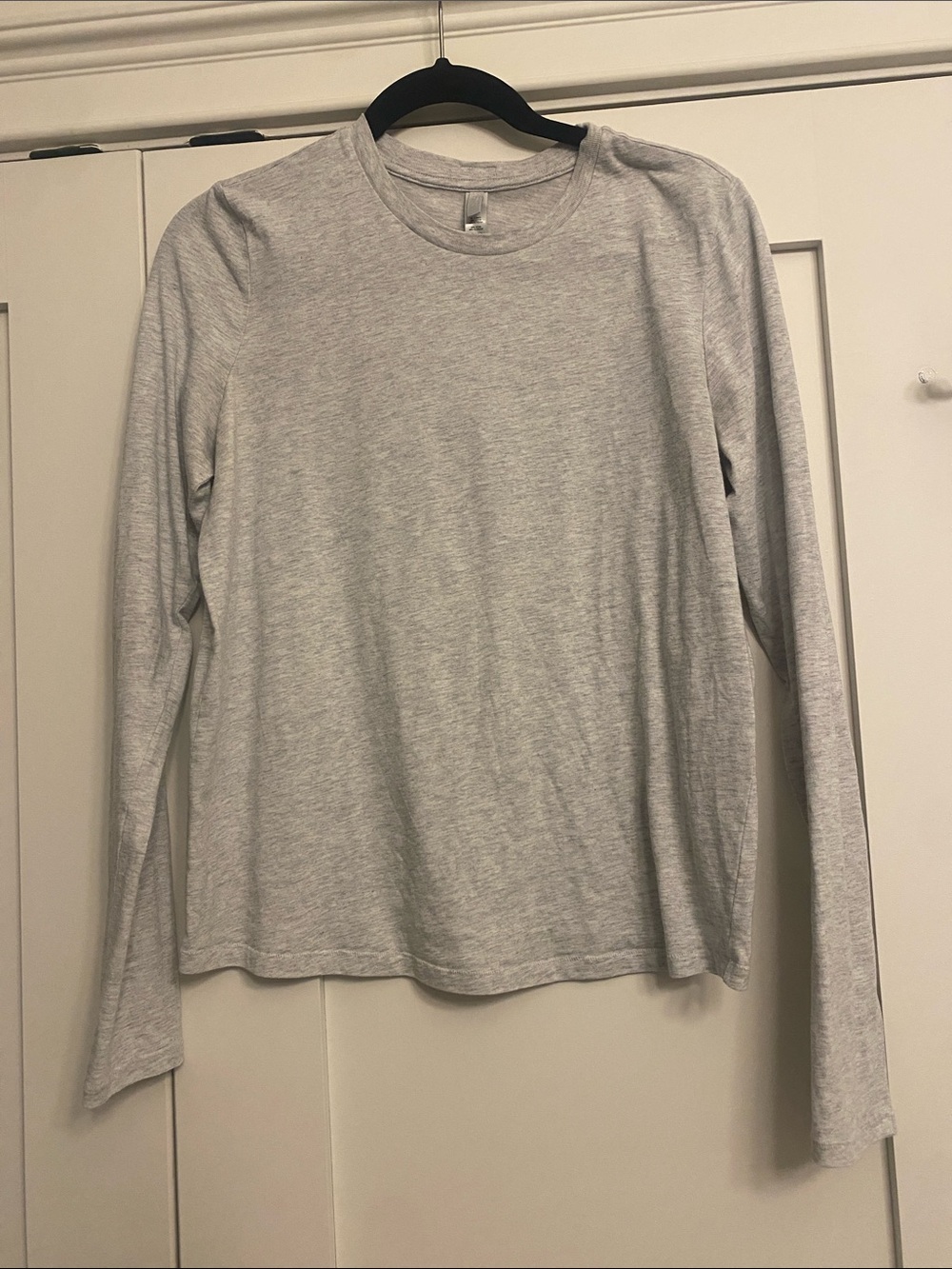 Skims long sleeve heather grey tee